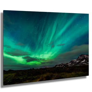 Northern Lights Aurora Borealis Iceland Photography Print Canvas Metal Acrylic