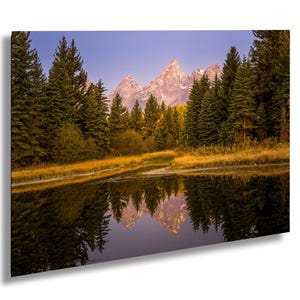Grand Tetons Sunrise from Schwabacher Landing : Druck / Leinwand / Acryl / Metall / Wanddeko / Landschaftsfotografie
