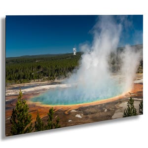 Grand Prismatic Springs of Yellowstone National Park, Wyoming: Fine Art / Print / Canvas / Acrylic / Metal / Landscape Wall Art Photograph