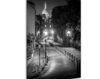 Paris Photography Print: Sacre-Coeur, Montmartre - Black and White