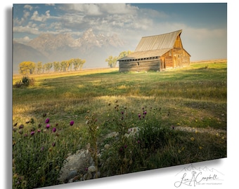 Moulton Barn Print: Grand Tetons Landscape Photography