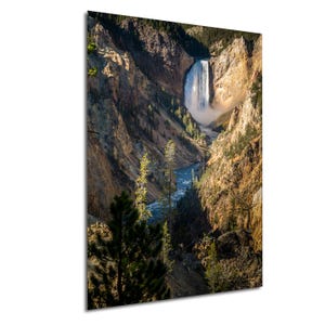 Yellowstone National Park Waterfall Photo, Grand Canyon Yellowstone, Wyoming: Fine Art Print, Canvas, Acrylic, Metal, Scenic Wall Decor
