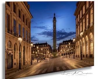 Place Vendome Paris Photography Print: Fine Art Cityscape Wall Decor