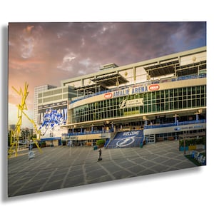 Tampa Bay Lightning Hockey Stadium Print, Tampa Home Decor, Amalie Arena Photo, NHL Team Wall Hanging, Sports Fan Gift, Hockey Memorabilia
