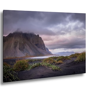 Vestrahorn Mountain and Black Sand Beach, Iceland : Fine Art / Print / Canvas / Acrylic / Metal / Wall Decor / Landscape Photograph