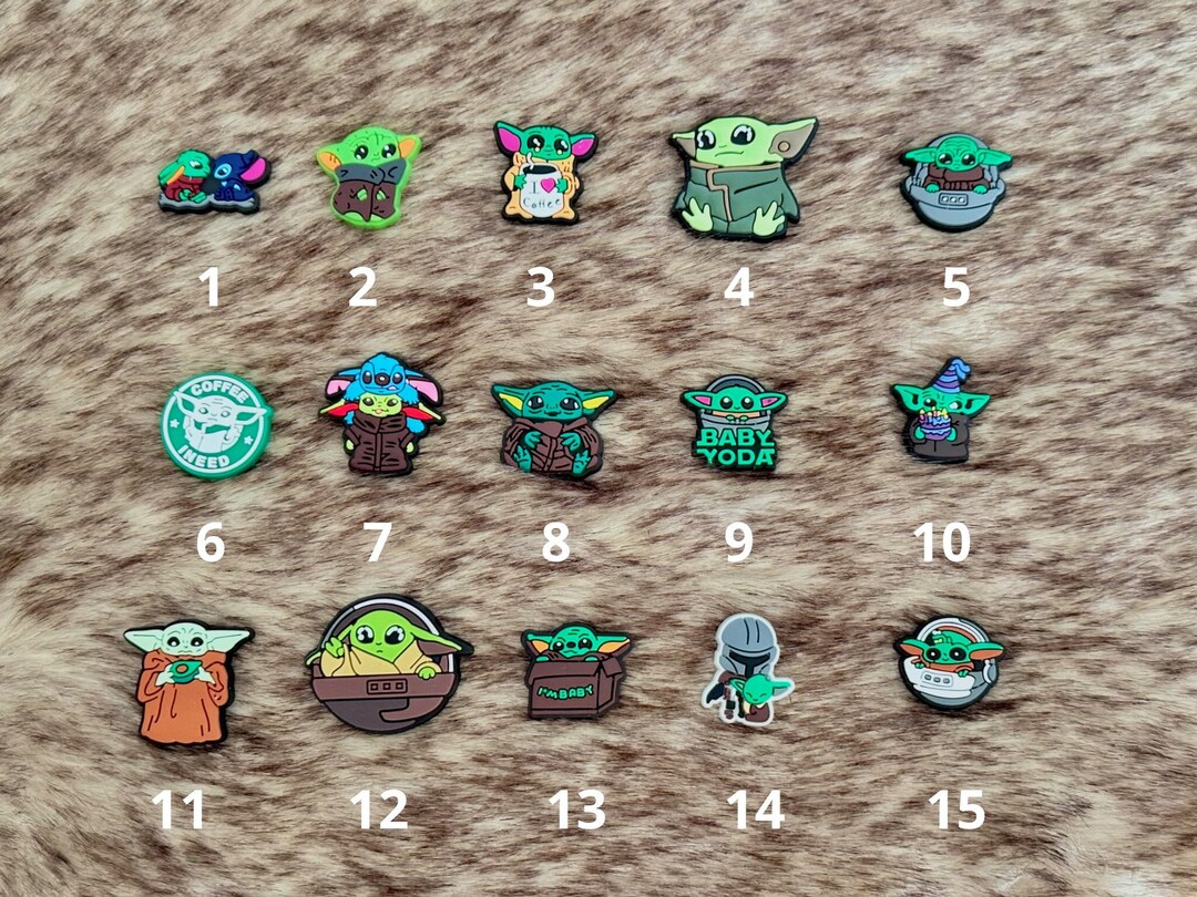 Baby Yoda Croc Charms/jibbitz Voor Croc Shoes. Star Wars & Etsy Australia