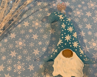 Winter Gnome Car Freshie; Custom Air Freshener