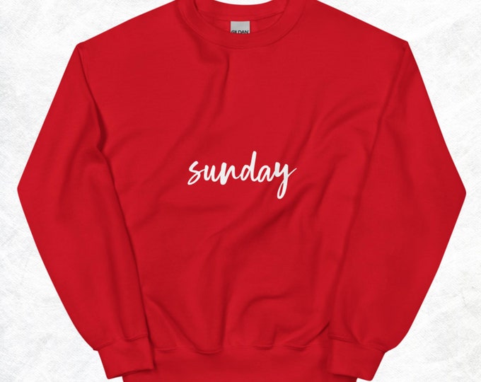 Unisex Sunday Weekend Sweatshirt Novelty Gift For Him Gift For Her