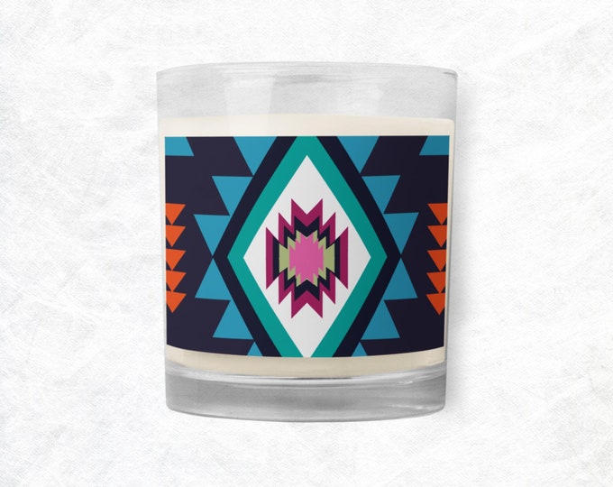Geometric Design Soy Way Candle Novelty Gift Home Office Decor
