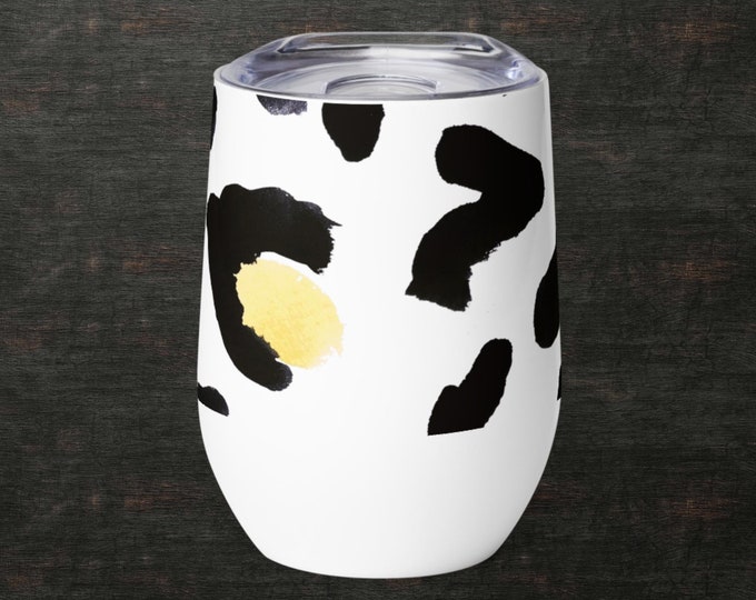 Cow Moo Design Novelty Wine Tumbler Home Office Goods Gift