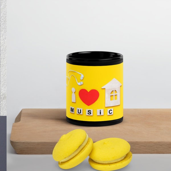 I Love House Music Coffee Cup Fun Mug Novelty Gift