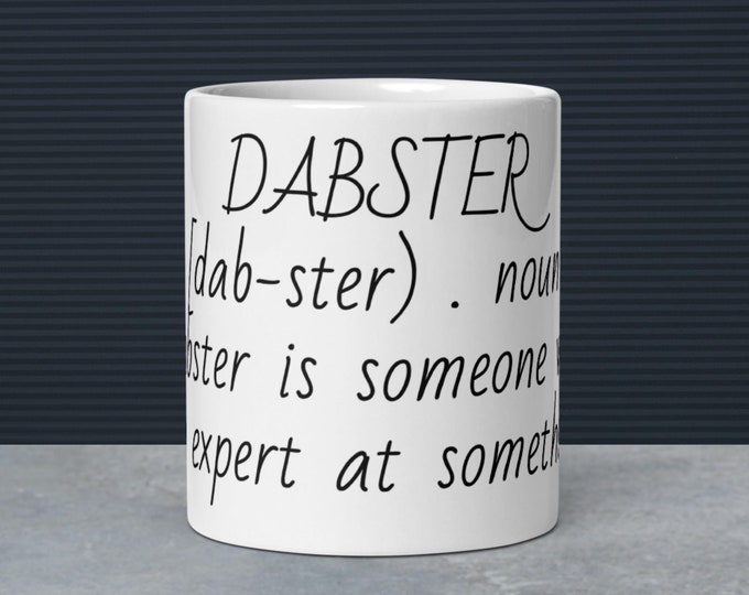 DABSTER Difficult Words Coffee Cup Fun Mug Gift