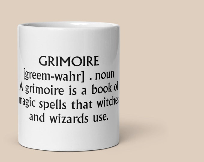 GRIMOIRE Difficult Word Coffee Cup Novelty Gift Mug