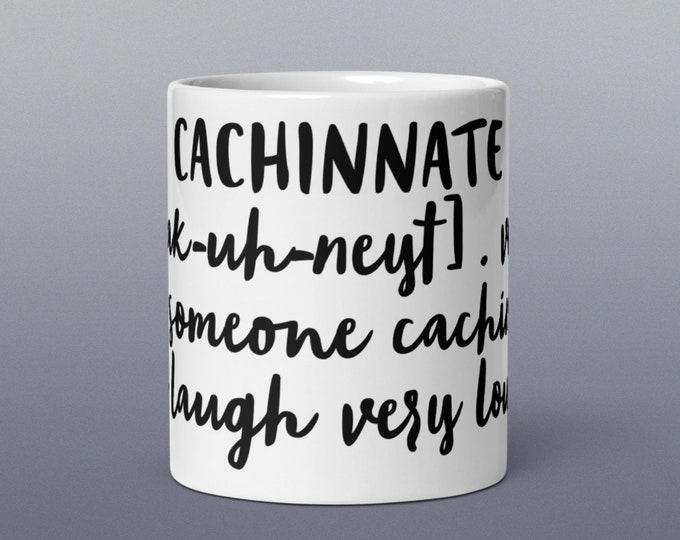 CACHINNATE Difficult Word Coffee Cup Fun Mug Novelty Gift