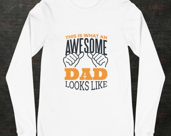 This Is What An Awesome Dad Looks Like Shirt Novelty Gift For Him