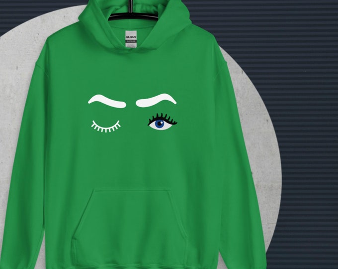 Eyebrows Eyelash Unisex Hoodie Fun Novelty Gift For Her Gift For Him