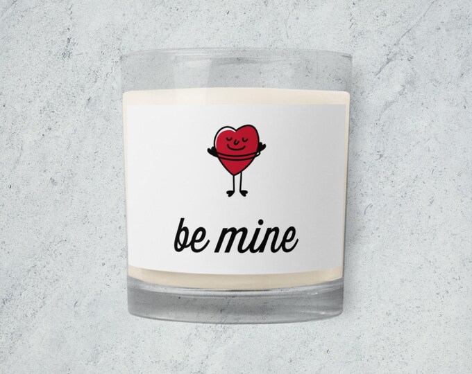 Be Mine Valentine's Unscented Soy Way Candle Novelty Gift For Her Gift For Him Home Office Decor