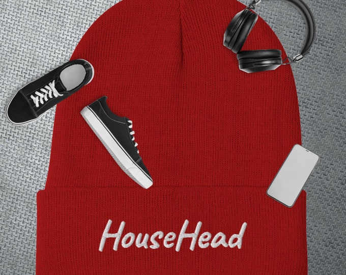 House Head Embroidered Beanie