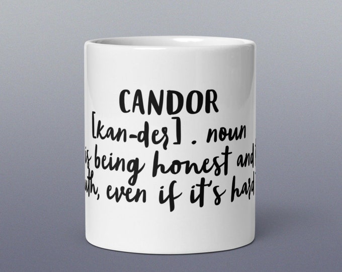 CANDOR Difficult Words Coffee Cup Mug Fun Novelty Gift