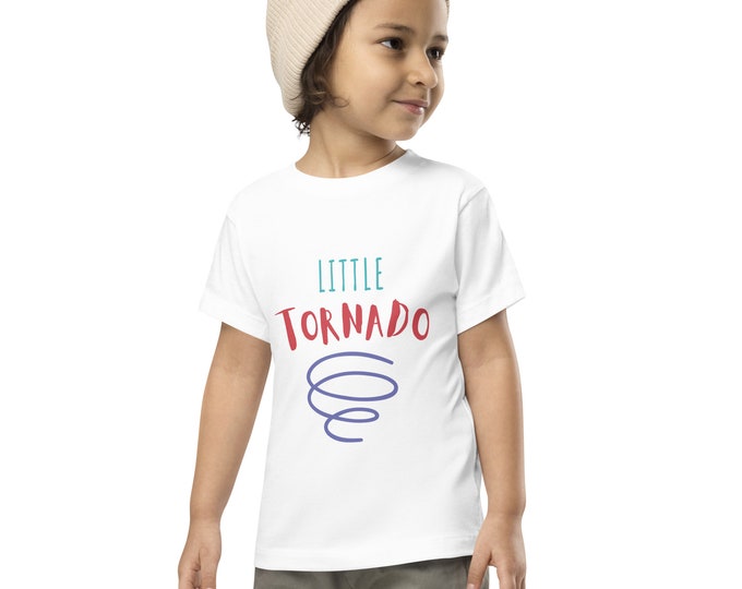 Little Tornado Design Fun Novelty Toddler Short Sleeve Tee