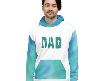 Men's Dad Novelty Fun Hoodie Front Back Graphics Gift For Him