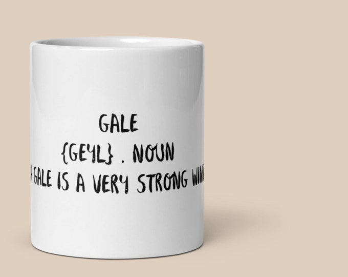 GALE Difficult Word Coffee Cup Fun Mug Novelty Gift