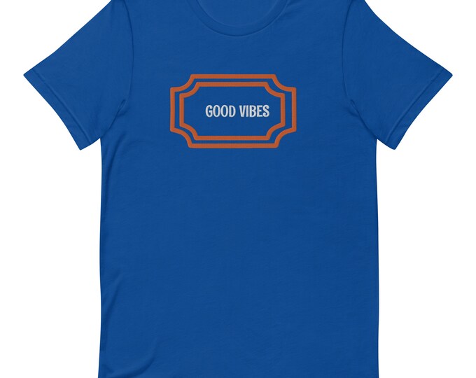 Good Vibes Men's Fun Motivational Festival Novelty T-Shirt Minimalist Gift For Him
