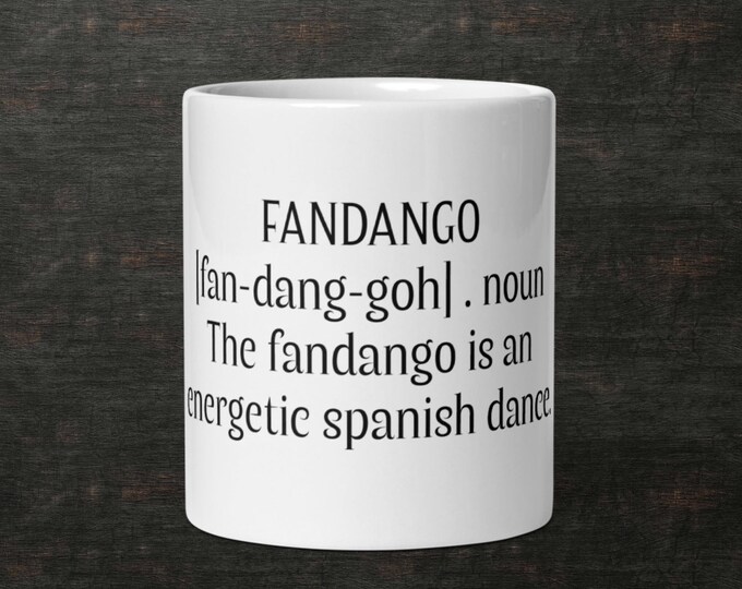 FANDANGO Difficult Words Coffee Cup Fun Novelty Mug Gift