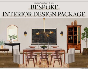 Interior Design Service | Custom/Bespoke Design Plan | Room Styling | E-Design | Virtual Design | Floor Plan | Color Palette | Paint Plan