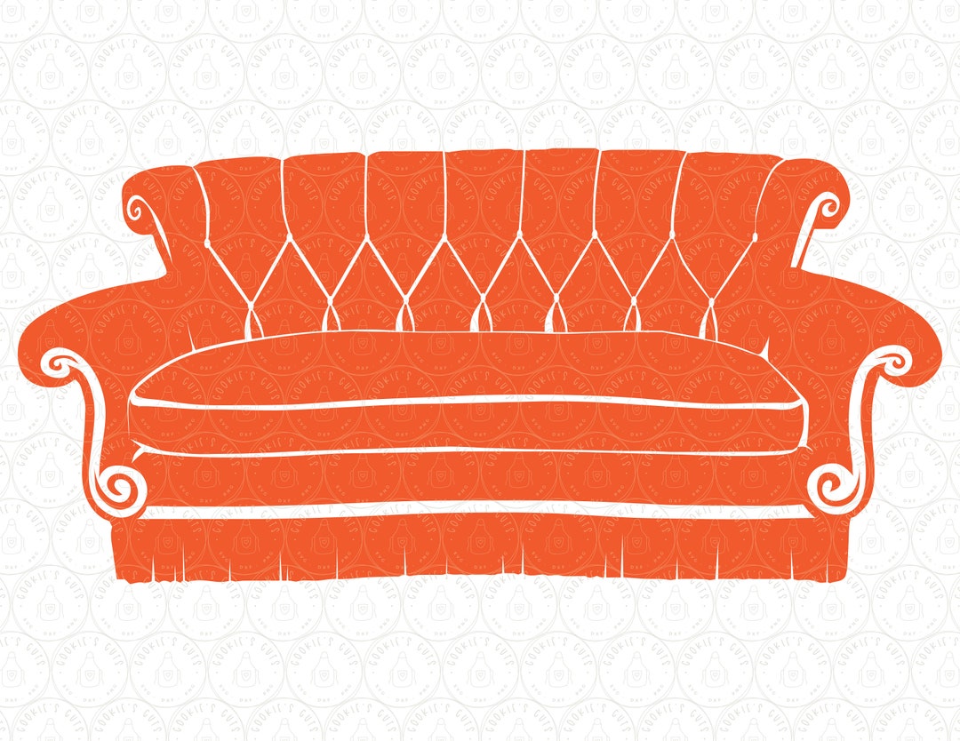 Friends SVG Friends Couch PNG DXF Friends Couch Htv Vinyl Vector Design