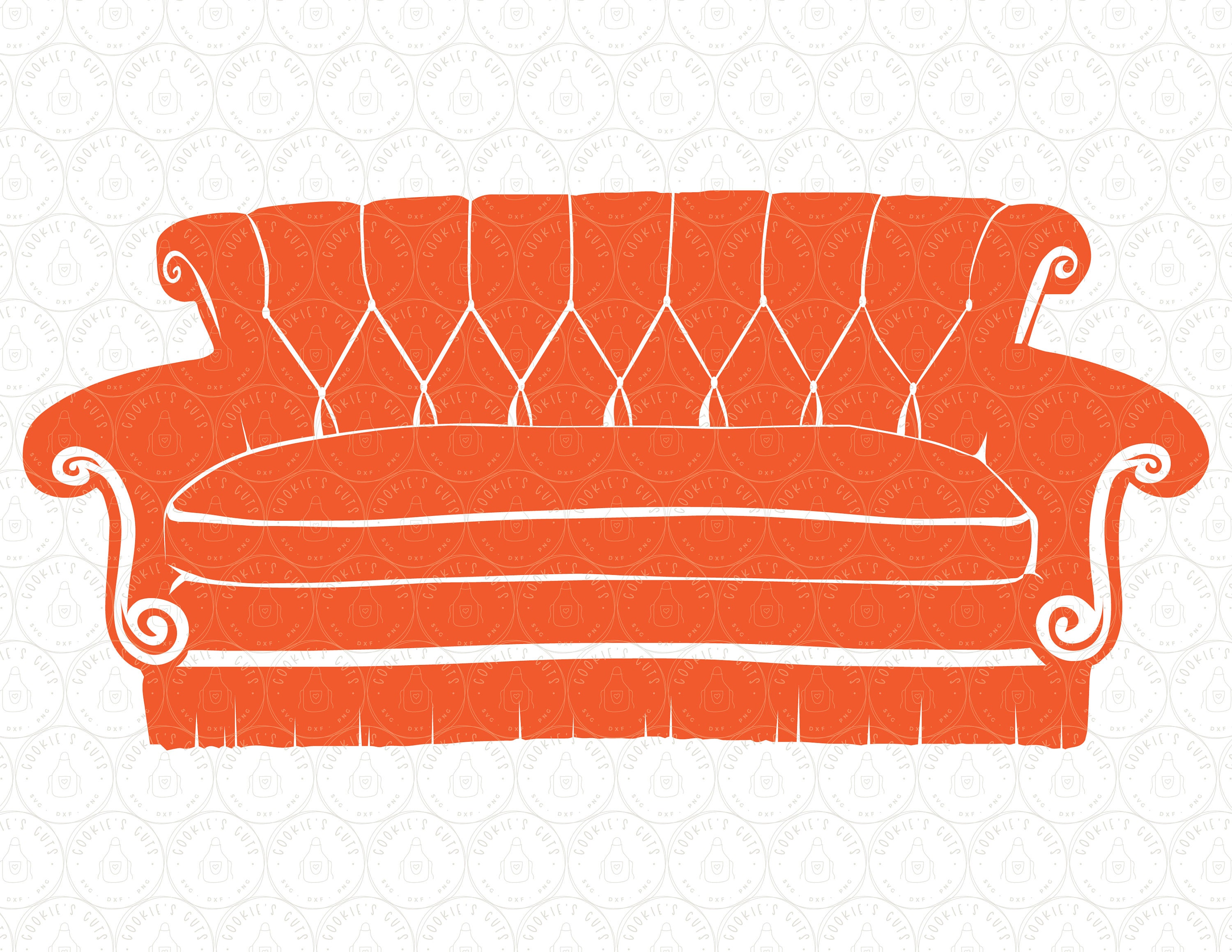 Friends Couch Png - Etsy Ireland