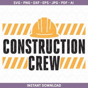 Équipe de construction SVG, chemise d'anniversaire PNG, ingénieur en structure entrepreneur ou conception de cadeau de fête d'enfant pour Cricut® / Silhouette ai pdf eps jpg