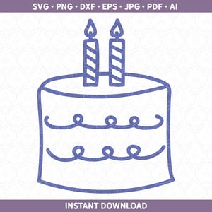 Segundo aniversário SVG | 2 anos de idade Dois meninos ou meninas de 2 anos, design de bolo de aniversário htv vinil arquivo de corte Cricut® e sublimação de silhueta PNG