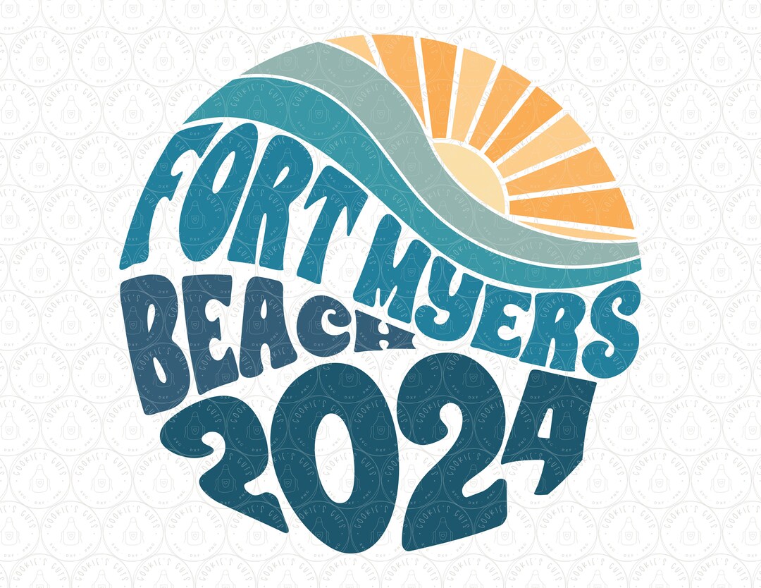 Ft Myers 2024 SVG Beach Vibes PNG DXF Fort Myers Beach Florida Svg