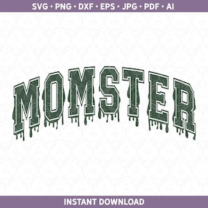 Spooky Mama SVG, mignon maman rétro PNG DXF, drôle minimaliste maman Halloween chemise coupe fichier Silhouette / Cricut® eps jpg pdf fichier de sublimation