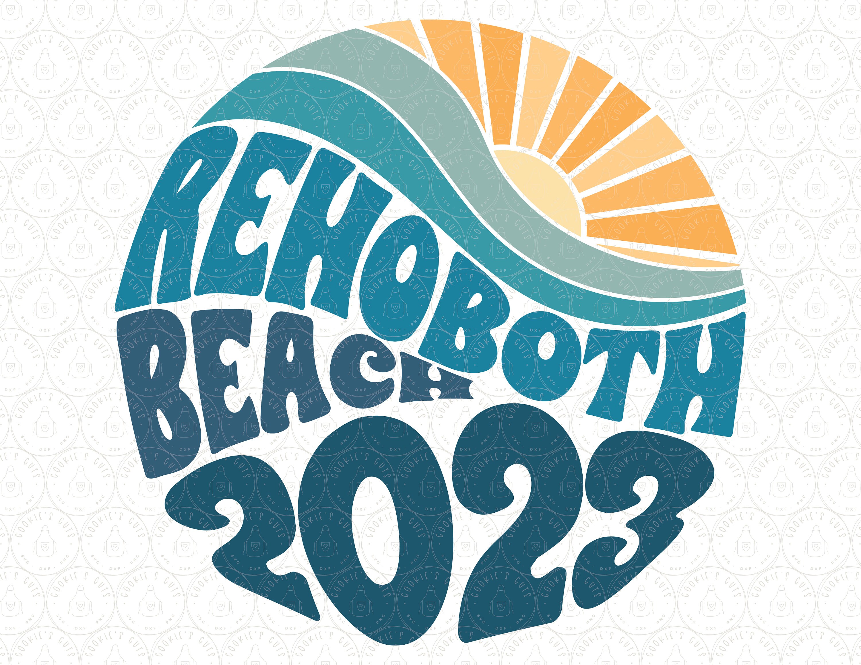 Rehoboth Beach 2023 SVG Retro Beach Vibes PNG DXF Rehoboth Etsy