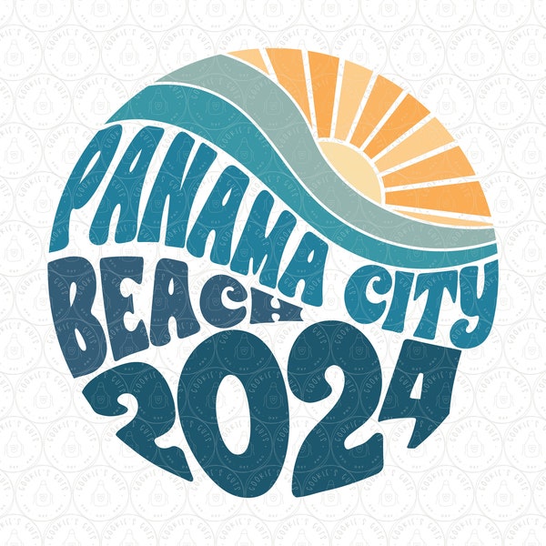 Panama City 2024 SVG | Beach Vibes PNG DXF | Panama City Beach svg Vacation Shirt Sublimation, Cut Files Cricut® Silhouette ai pdf eps jpg