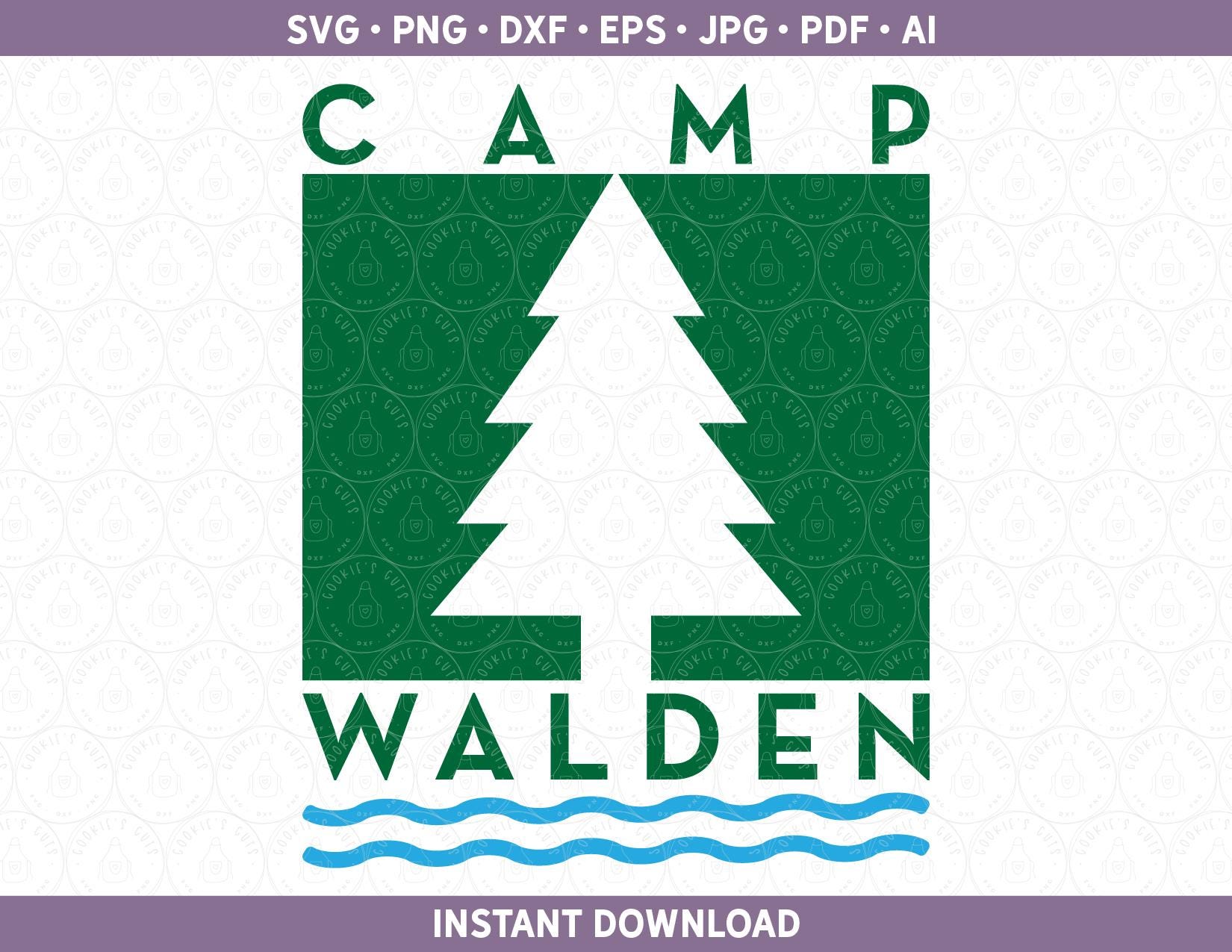 Camp Walden Parent Trap SVG DXF | Cut File for Silhouette / Cricut® ai, eps, pdf, dxf, svg Movie Costume Funny | HTV Vinyl Gift Shirts Tee
