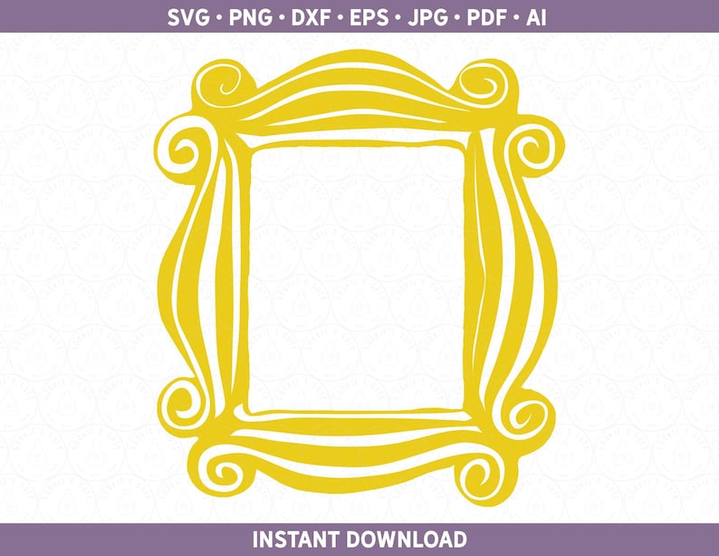 Friends Frame SVG | Friends Frame Silhouette Vector Design Download Cut ...
