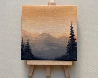 Original painting - peaceful mountains