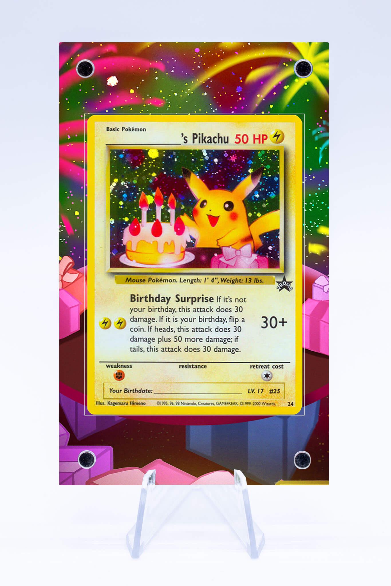 Pikachu Birthday Case | Promo | Art Guard (ungraded) - Etsy