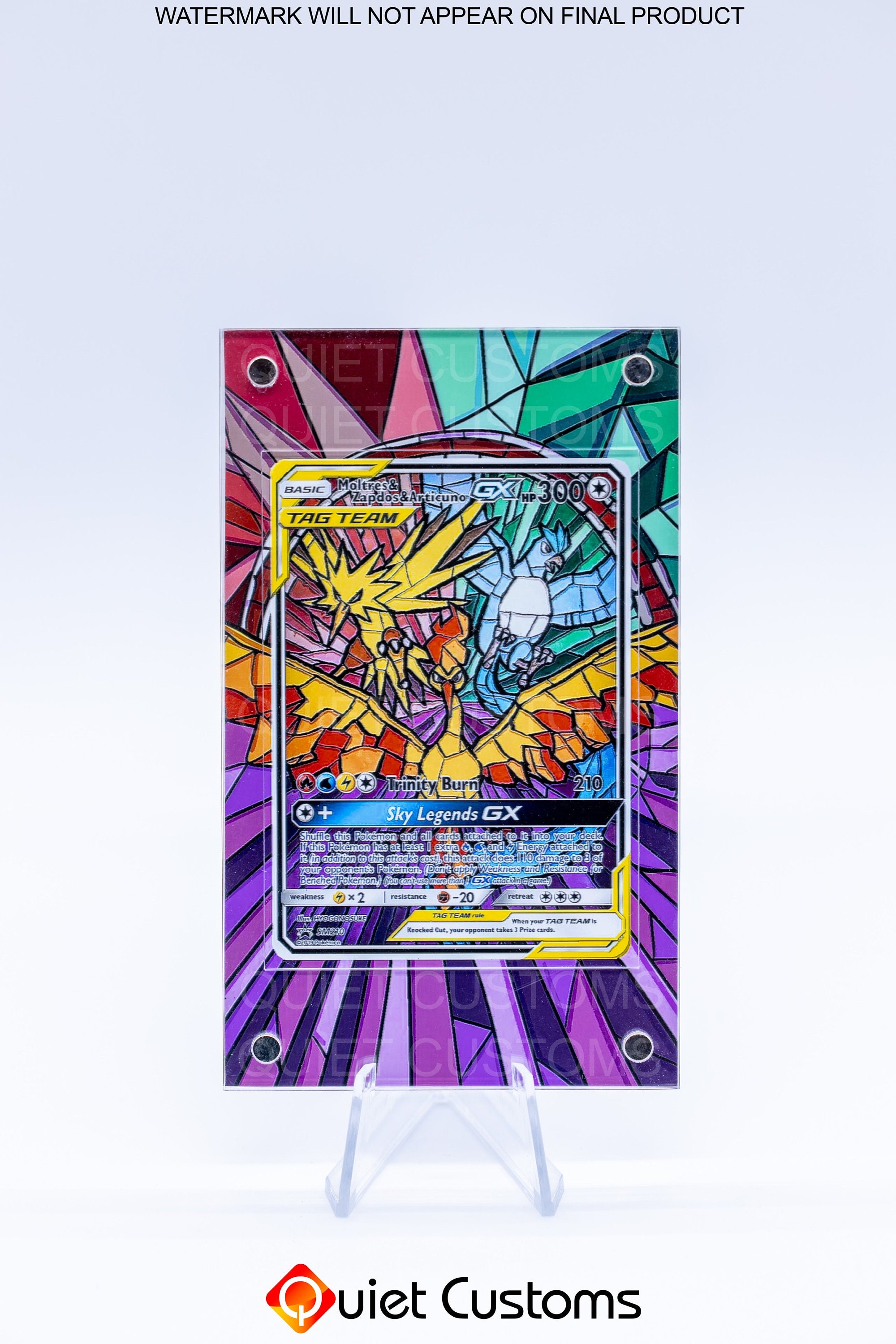 Pokemon Articuno GX Custom Full Art Metal Pokemon Card -  Norway