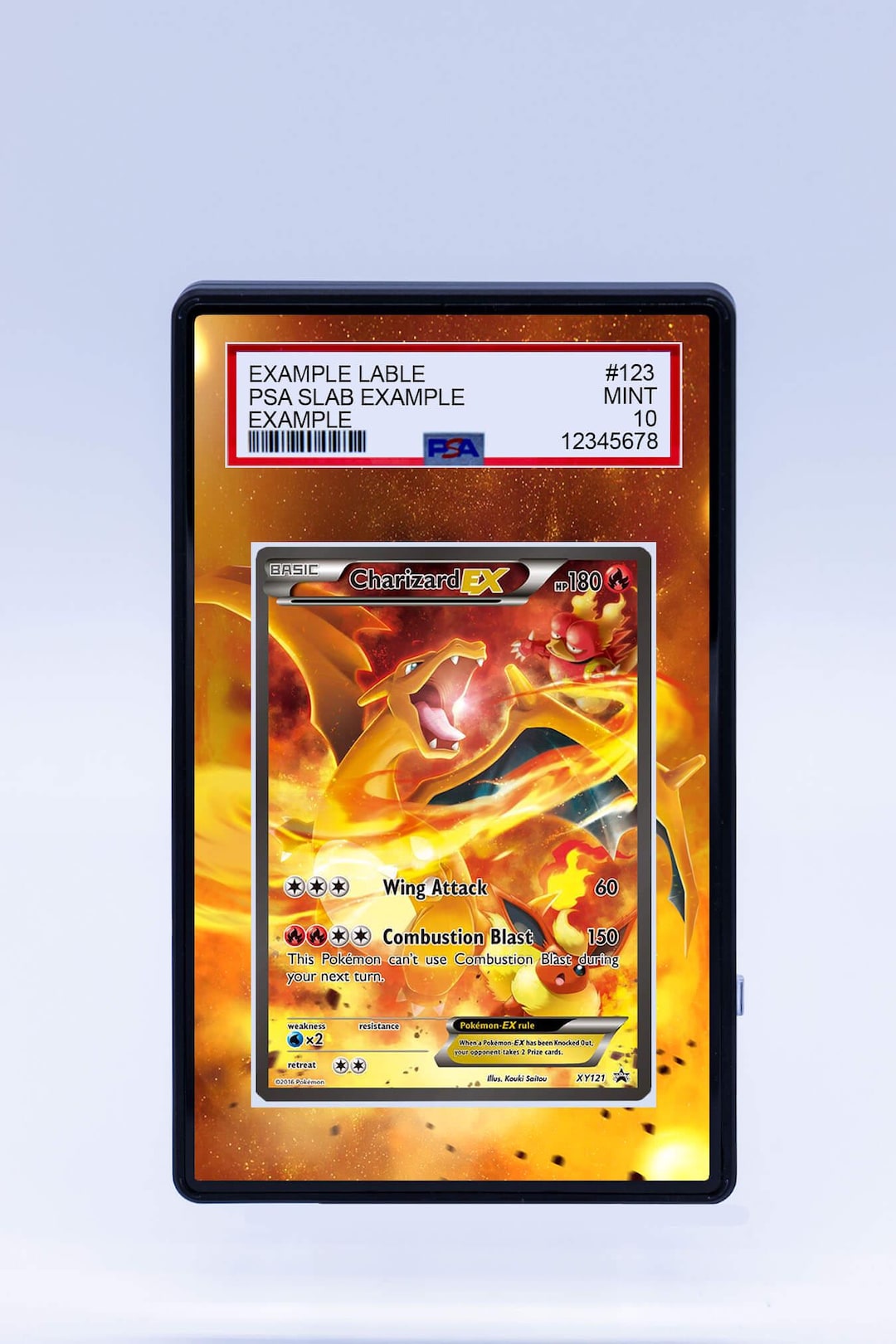 s フォトグレイカード Charizard EX XY121 Promo (graded) Case - Etsy
