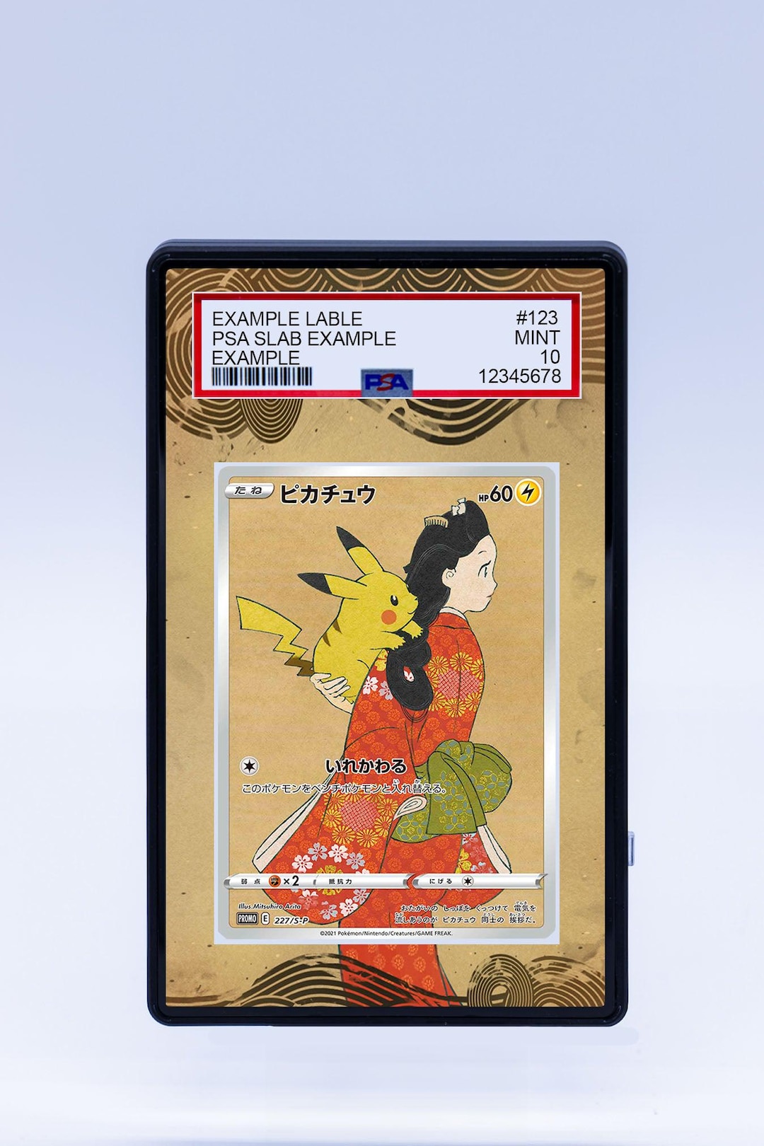 Pikachu 227 S-P (graded) Case - Etsy