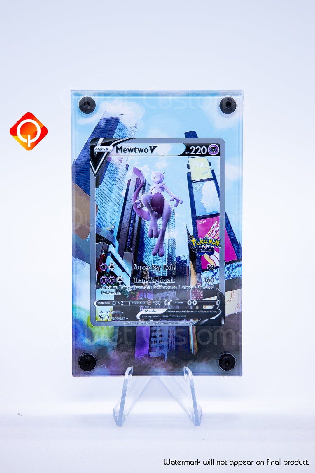 Mewtwo V Alt Art Case Pokemon Go Extended Pokémon Art Etsy