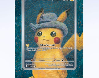 Custom Jumbo Pikachu With Grey Felt Hat Glitter Holo SVP085 Custom Jumbo Pikachu With Grey Felt Hat Glitter Holo SVP085