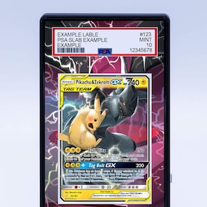 Pikachu and Zekrom GX 33/181 (Graded)