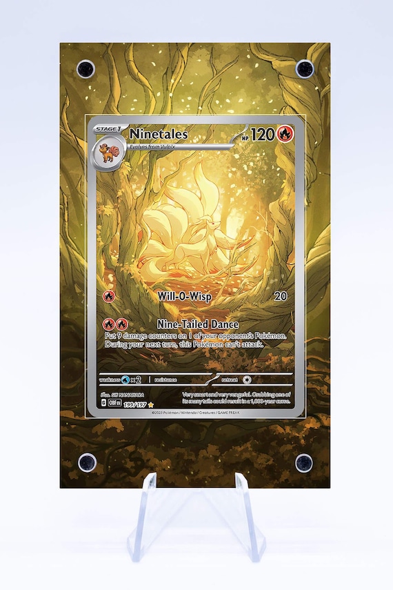 Ninetales 199 197 Case | Obsidian Flames | Art Guard (ungraded) - Etsy