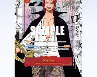 One Piece Proxy Card Holo - Shanks OP01-120 Pack Shjanks Promotion