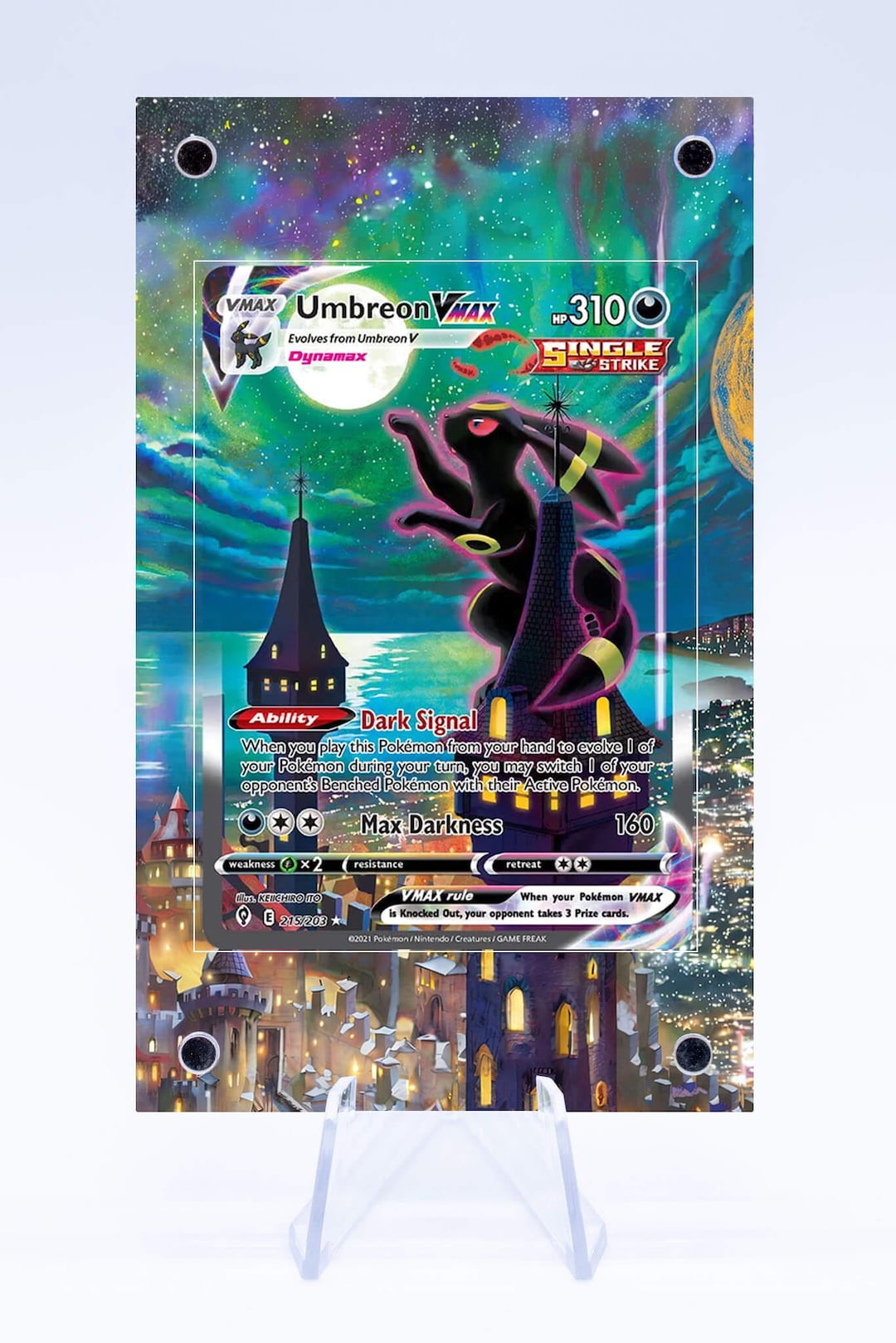 Umbreon VMAX 215 203 Case | Evolving Skies | Art Guard (ungraded